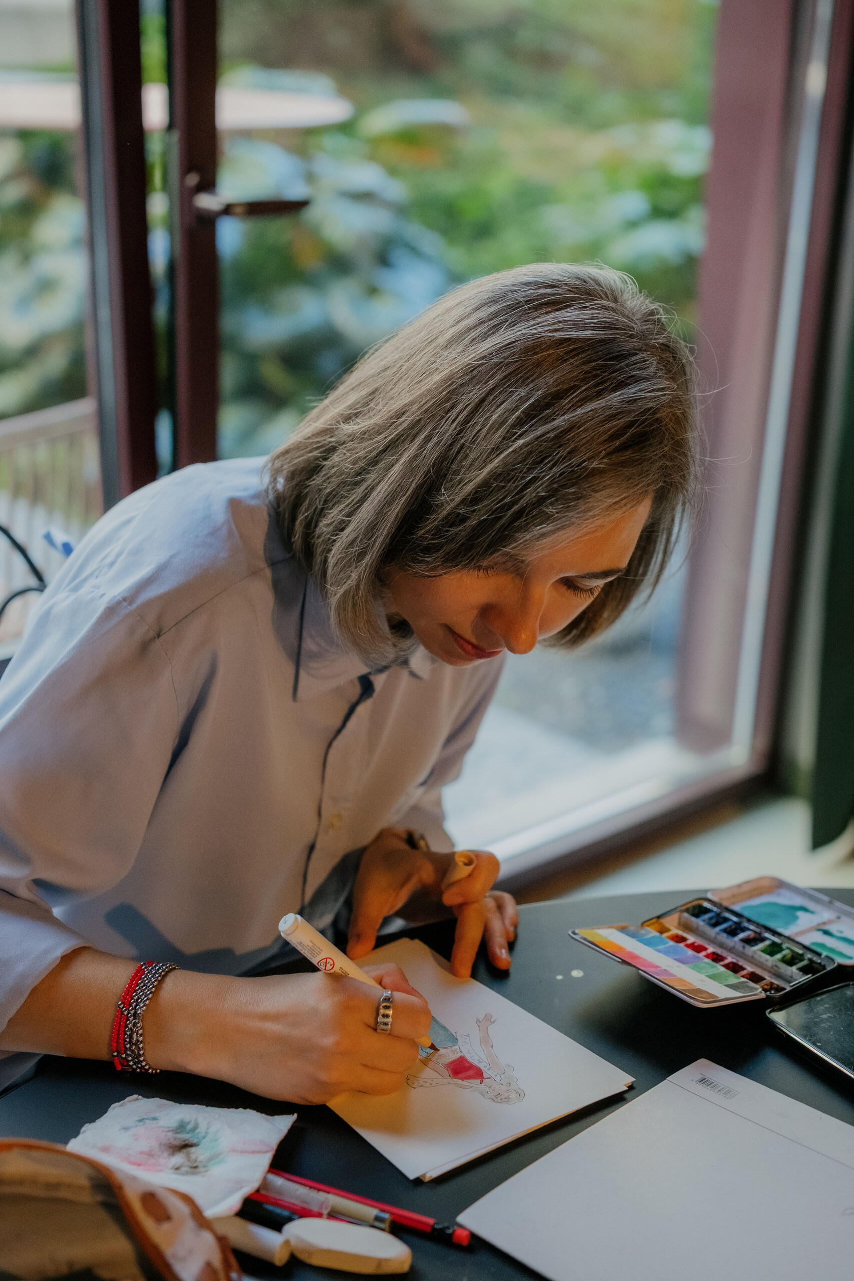 Live event illustrator in Portugal working